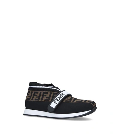 Shop Fendi Kids Love Low-top Pull-on Sneakers