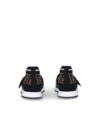 Shop Fendi Kids Love Low-top Pull-on Sneakers