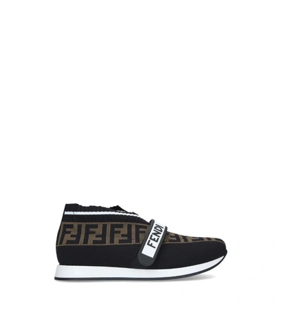 Shop Fendi Kids Love Low-top Pull-on Sneakers