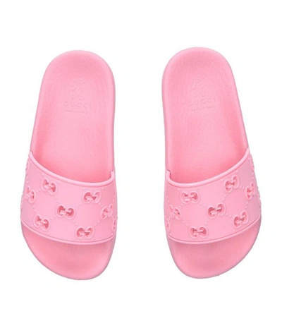 Shop Gucci Kids Pursuit Cut-out Slippers