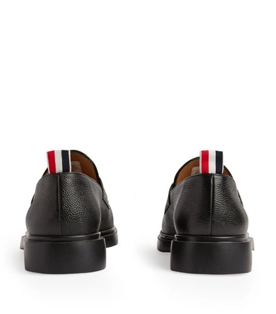 Shop Thom Browne Leather Penny Loafers