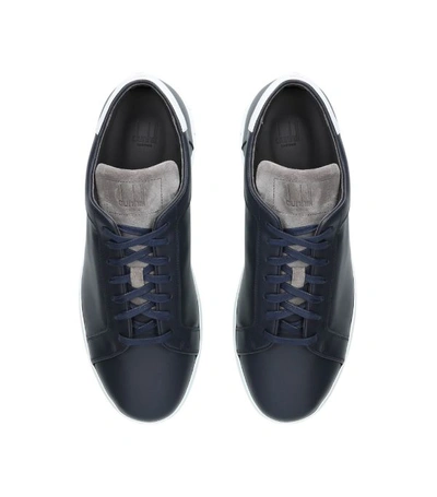 Shop Dunhill Leather Radial Sneakers