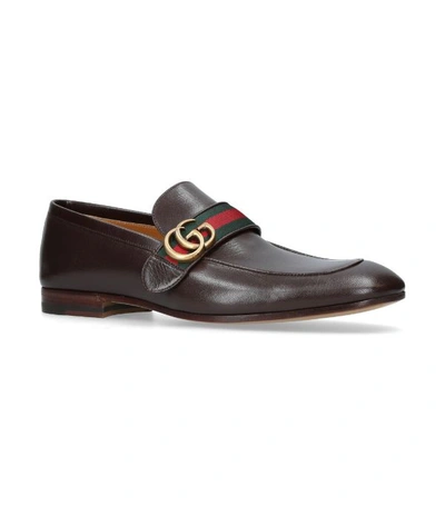 Shop Gucci Donnie Web Loafers