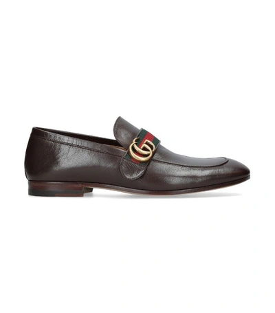 Shop Gucci Donnie Web Loafers