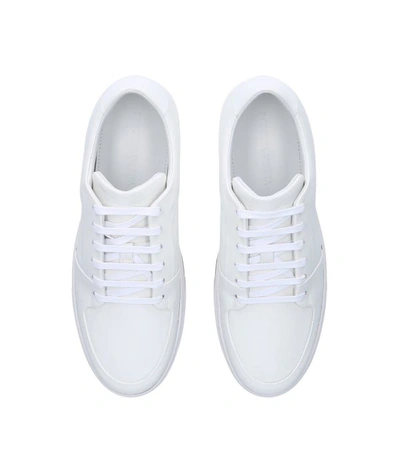 Shop Bottega Veneta Leather Fold Sneakers