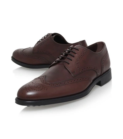 Shop Tod's Leather Derby Shoes