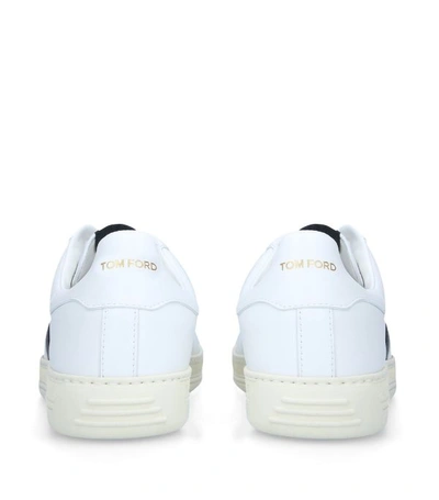 Shop Tom Ford Leather Warwick T Sneakers