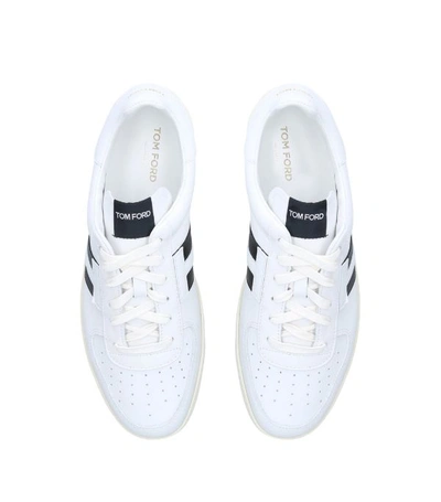 Shop Tom Ford Leather Warwick T Sneakers