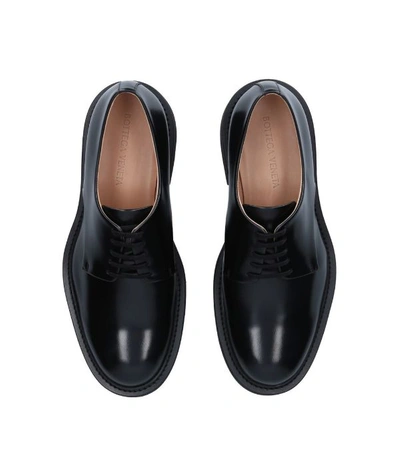 Shop Bottega Veneta Leather Derby Shoes