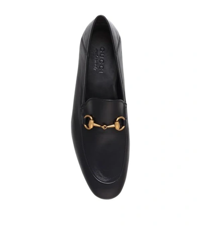 Shop Gucci Leather Horsebit Loafers