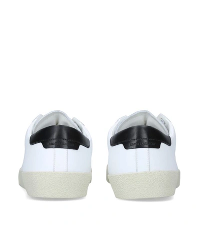 Shop Saint Laurent Leather Court Classic Sneakers