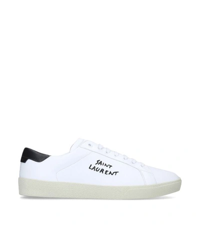 Shop Saint Laurent Leather Court Classic Sneakers