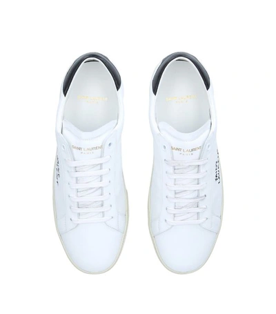 Shop Saint Laurent Leather Court Classic Sneakers