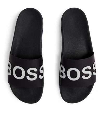 Shop Hugo Boss Boss Logo Slides