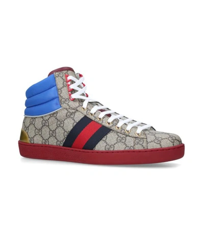 Shop Gucci Ace High-top Sneakers
