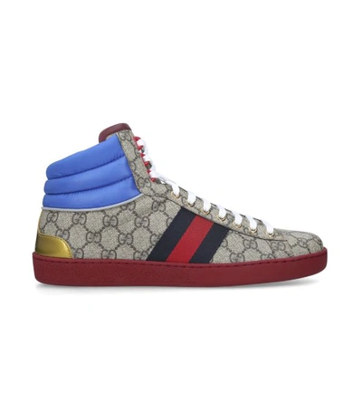 Shop Gucci Ace High-top Sneakers