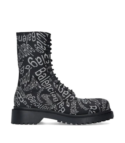 Shop Balenciaga Logo Wave Boots