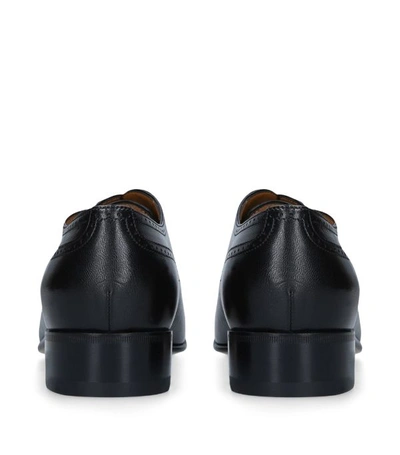 Shop Gucci Leather Dracma Derby Shoes