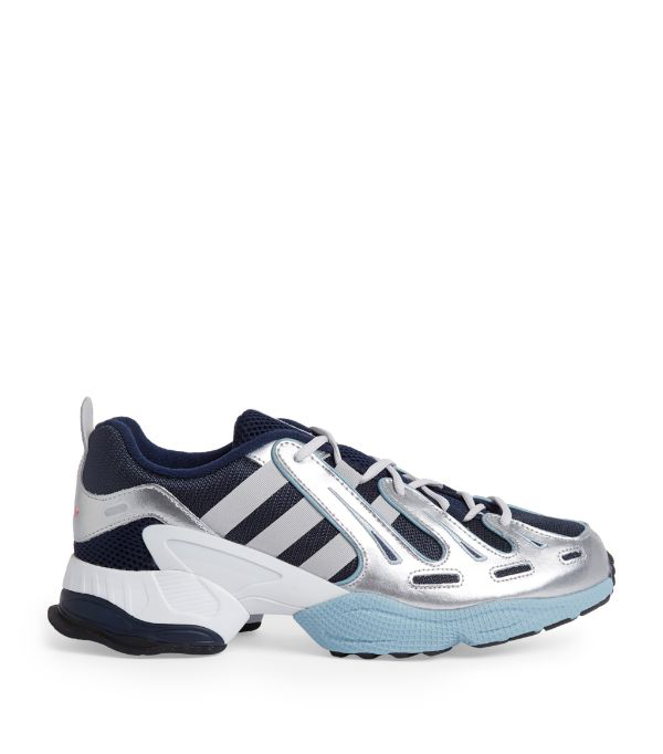 Adidas Originals Blue And Grey Eqt Gazelle Low Top Sneakers | ModeSens