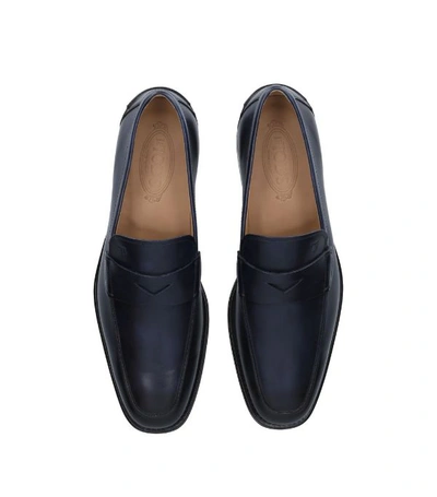 Shop Tod's Leather Penny Loafers