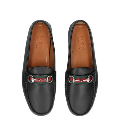 Shop Gucci Kanye Leather Driving Shoes