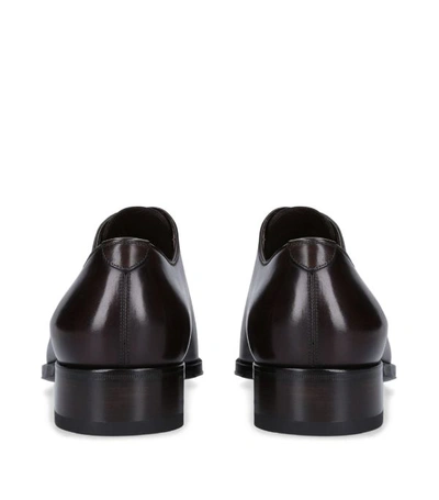 Shop Tom Ford Leather Elkan Oxford Shoes