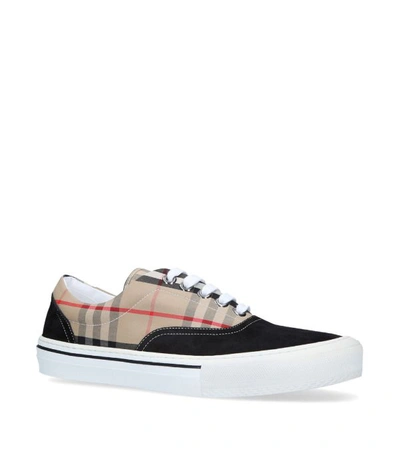 Shop Burberry Vintage Check Skate Sneakers