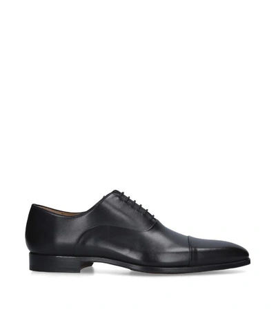 Shop Magnanni Toecap Oxford Shoes In Black