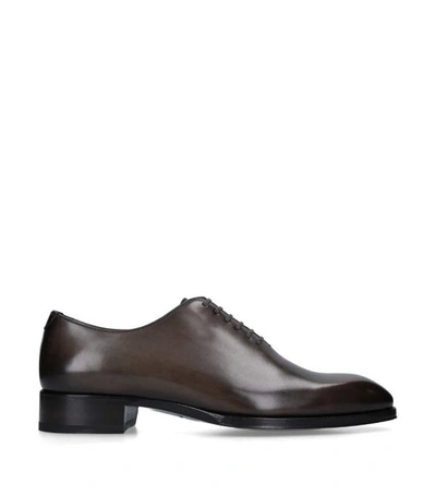 Shop Tom Ford Leather Elkan Oxford Shoes