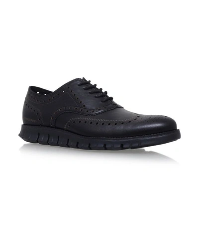 Shop Cole Haan Zerøgrand Wingtip Oxford Shoes In Black