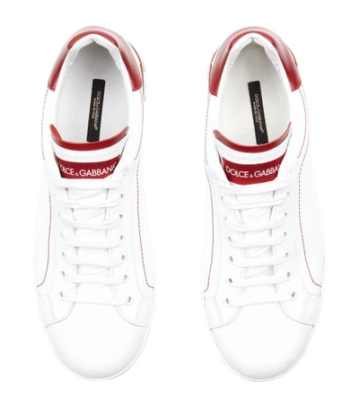 Shop Dolce & Gabbana Portofino Logo Heel Sneakers