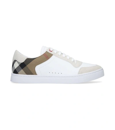 Burberry White New Reeth Sneakers | ModeSens