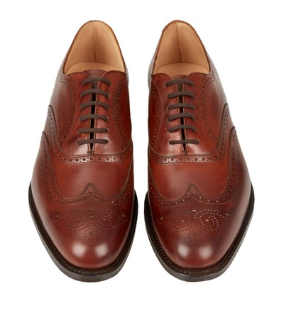 Shop Church's Berlin Punched Oxford Shoes In Brown