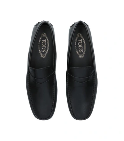 Shop Tod's Penny Driving Shoes In Black