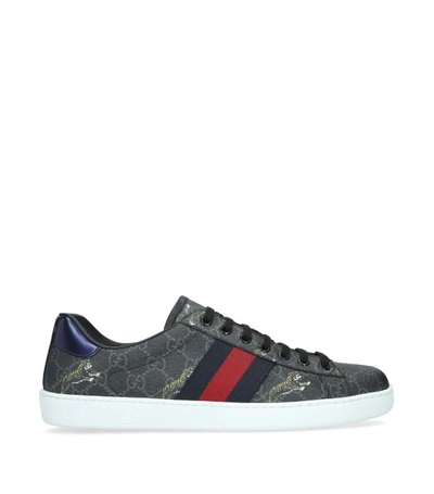 Shop Gucci New Ace Gg Tiger Sneakers