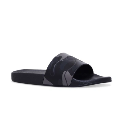 Shop Valentino Garavani Camouflage Print Slides