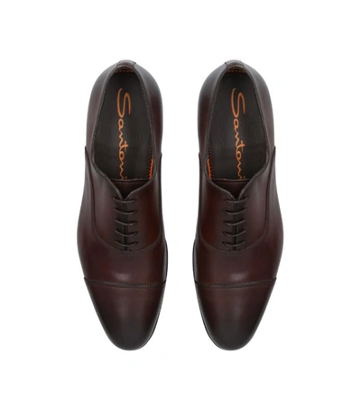 Shop Santoni Kenneth Leather Oxford Shoes