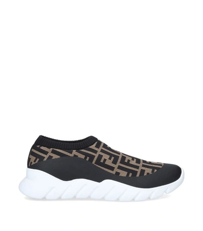 Shop Fendi Ffknit Sock Sneakers