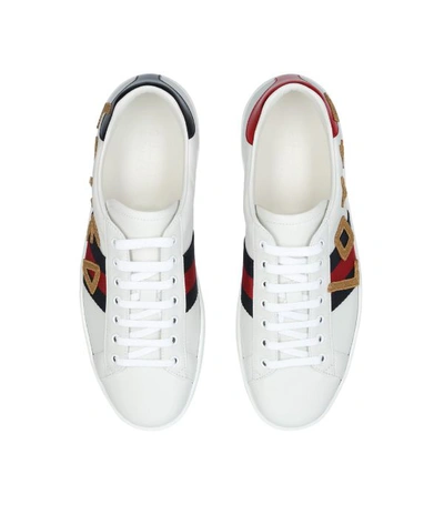 Shop Gucci Ace Loved Sneakers In White/oth