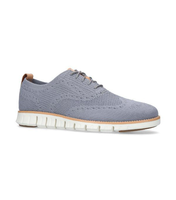 cole haan zerogrand wingtip oxford grey