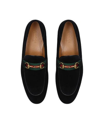 Shop Gucci Suede Horsebit Loafers