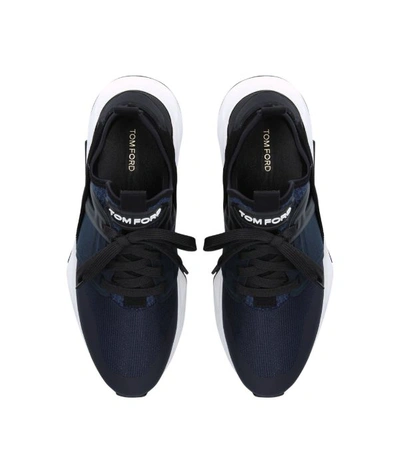 Shop Tom Ford Leather Jago Sneakers