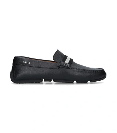 Shop Bally Leather Pearce Driving Shoes