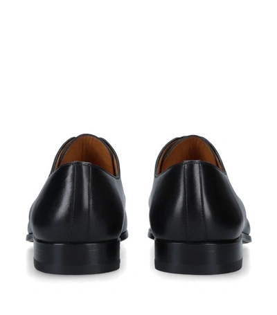 Shop Magnanni Leather Derby Shoes In Black