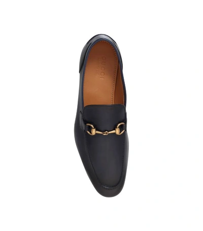 Shop Gucci Leather Jordan Loafers