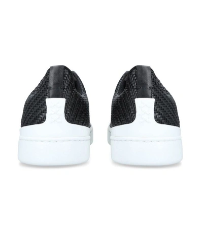 Shop Ermenegildo Zegna Leather Xxx Elastic Sneakers