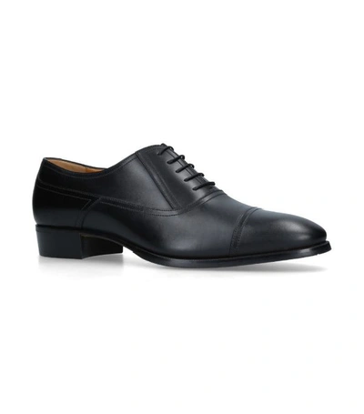 Shop Gucci Leather Plata Oxford Shoes