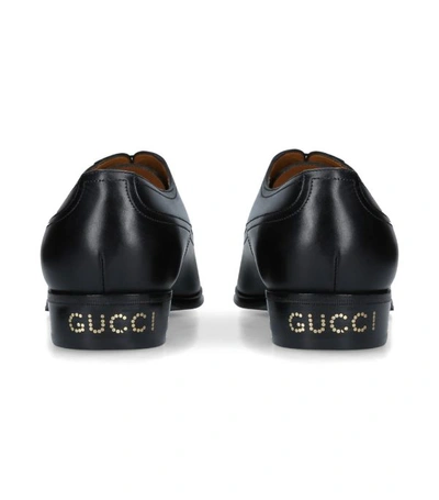 Shop Gucci Leather Plata Oxford Shoes