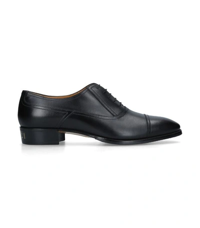 Shop Gucci Leather Plata Oxford Shoes