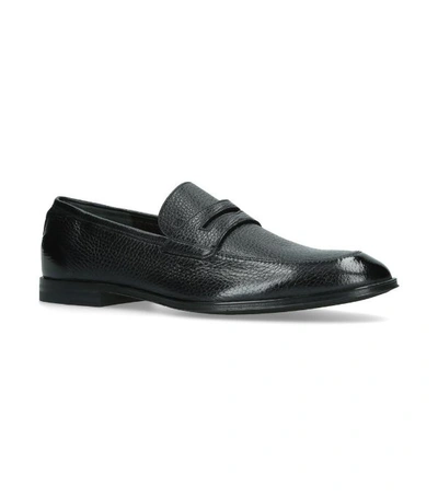 Shop Bally Leather Webb Loafers